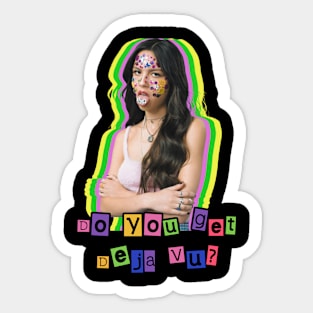 Olivia Rodrigo inspired art do you get deja vu Sticker